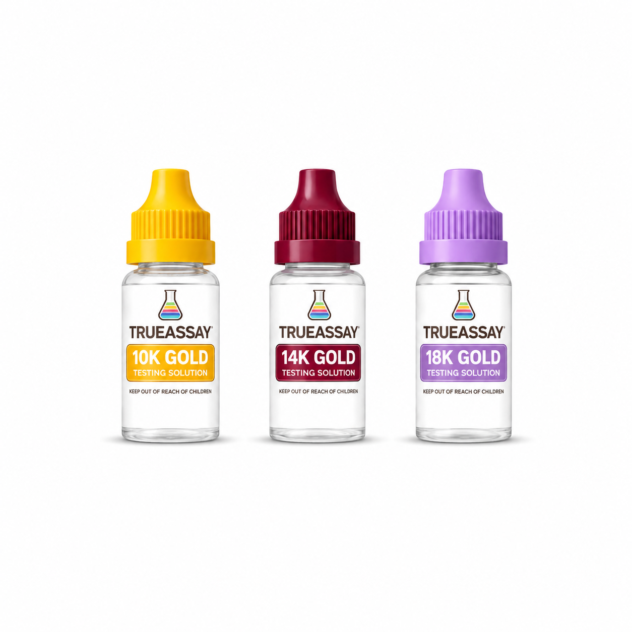 Gold Testing Solutions Set – 10K/14K/18K
