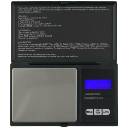 Báscula digital para joyas – Báscula de precisión de bolsillo de 200 g x 0,01 g