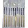 Diamond Needle File Set (10 Pieces) – Titanium-Plated Jewelry Files