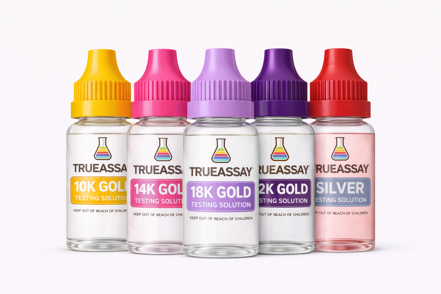 Gold & Silver Testing Solutions Set