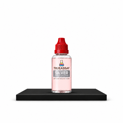 Silver Testing Kit – Acid Solution + 2x4 Testing Stone (.500–.999 Silver)