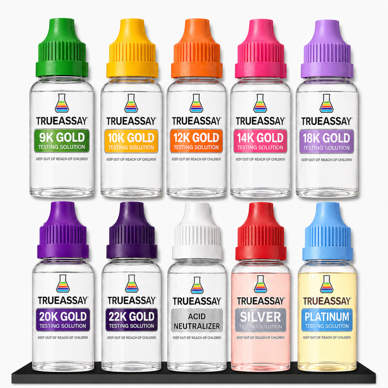 Complete Gold, Silver & Platinum Testing Kit with Stone & Acid Neutralizer – 9K–22K