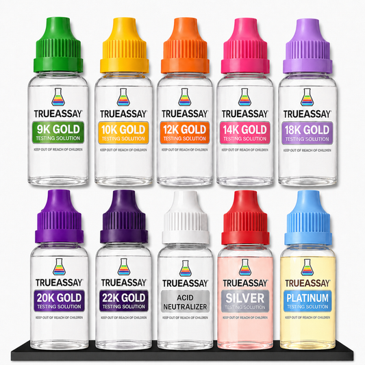 Complete Gold, Silver & Platinum Testing Kit with Stone & Acid Neutralizer – 9K–22K