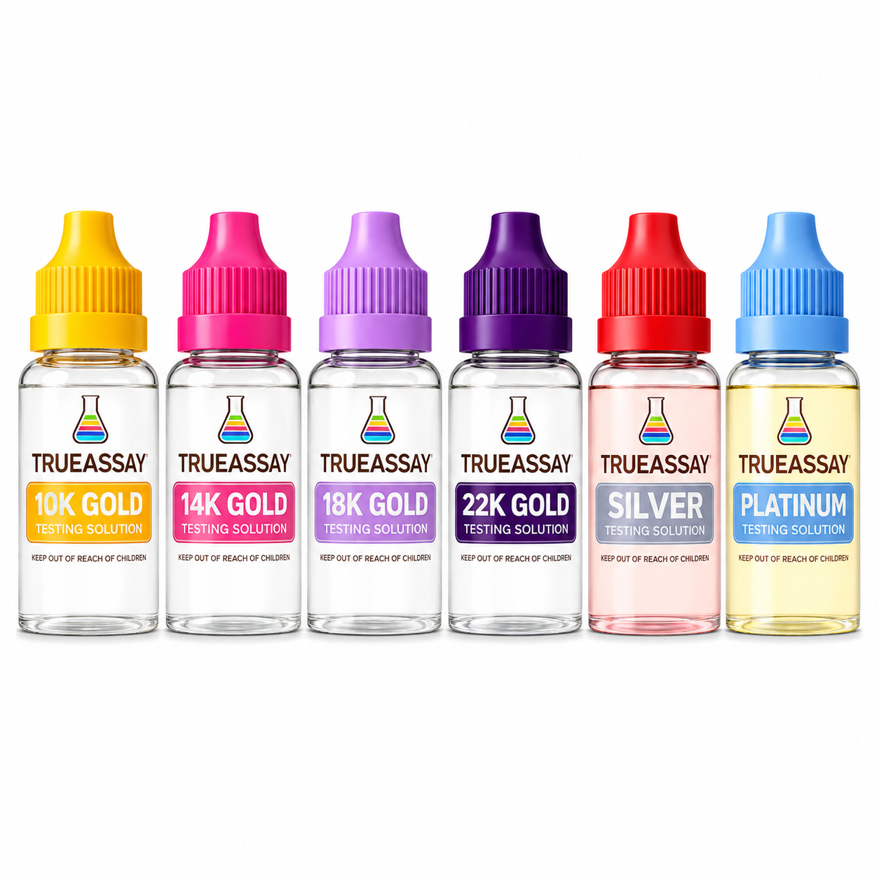 Complete Gold, Silver & Platinum Testing Kit – 10K/14K/18K/22K Acid Test Set