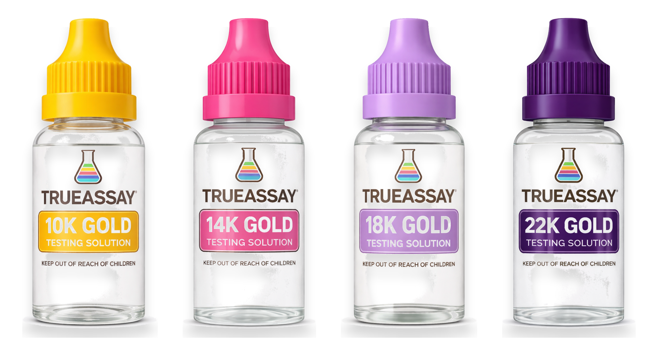 Gold Testing Solutions Set – 10K/14K/18K/22K