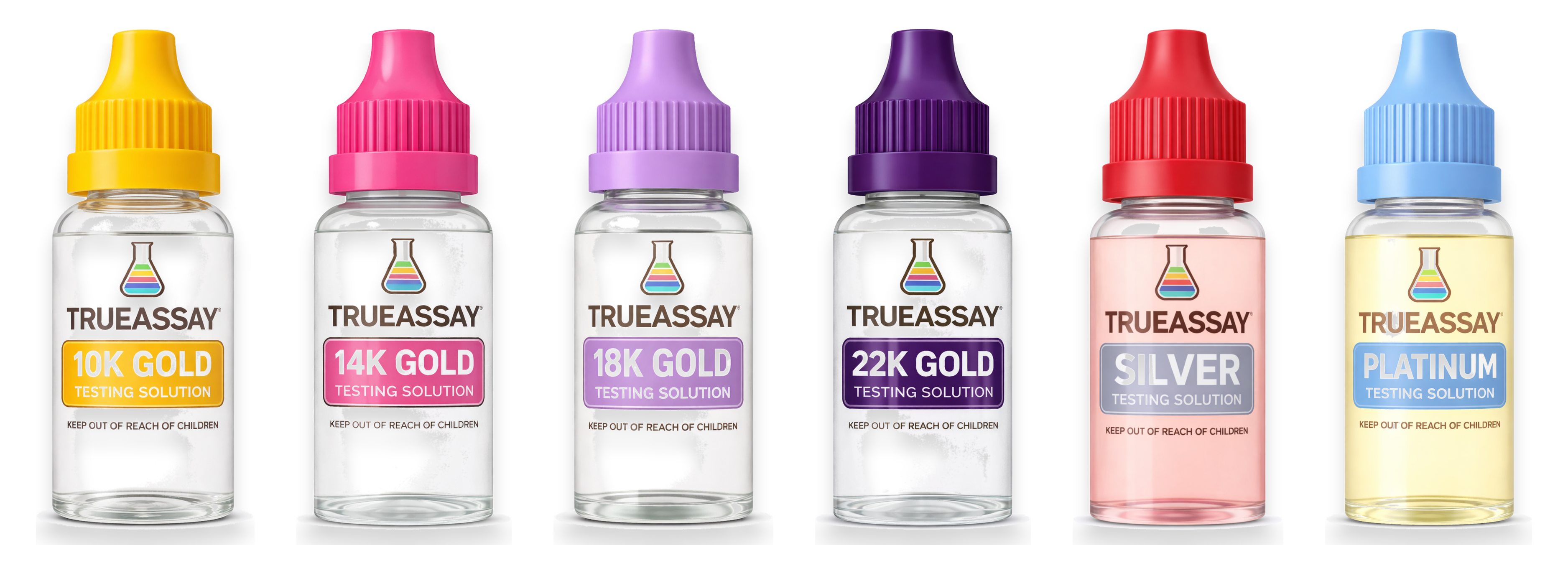 Complete Gold, Silver & Platinum Testing Solutions Set | TrueAssay ...