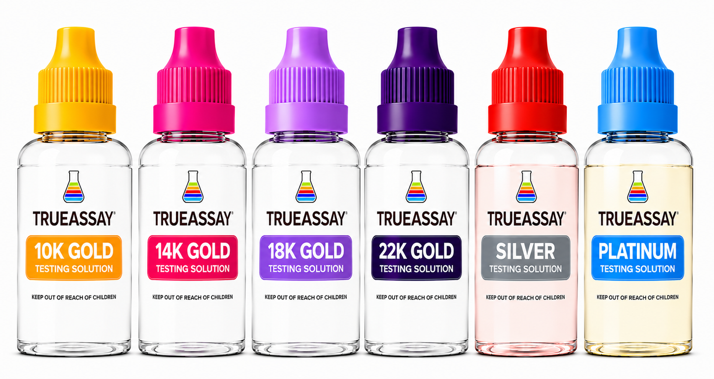 Complete Gold, Silver & Platinum Testing Kit – 10K/14K/18K/22K Acid Test Set
